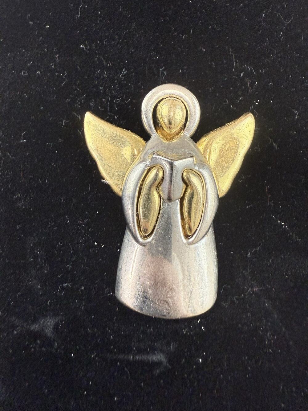 Vintage Liz Claiborne Angel Brooch Two-Tone